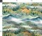 Mountain Landscape Watercolor Nature Smoky Mountains Trees Fall National Park Green Custom Printed Fabric by Spoonflower Various Fabrics by the Yard or Fat Quarter 15145956